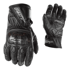 RST Stunt 3 Leather Gloves - Black
