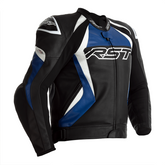 RST Tractech Evo 4 Leather Jacket - Black / Blue