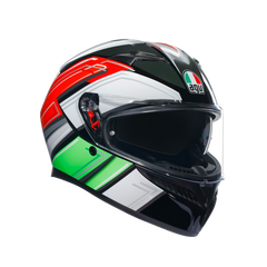 AGV K3 Wing Full Face Helmet - Black / Green / Red