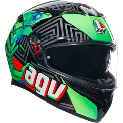 AGV K3 Kamaleon Full Face Helmet - Black / Green / Red