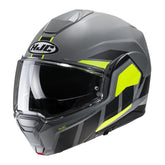 HJC I100 Beis Flip Front Helmet - Grey / Yellow