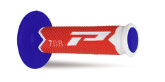 Progrip 788 Triple Density MX Grips - Red / Blue / White