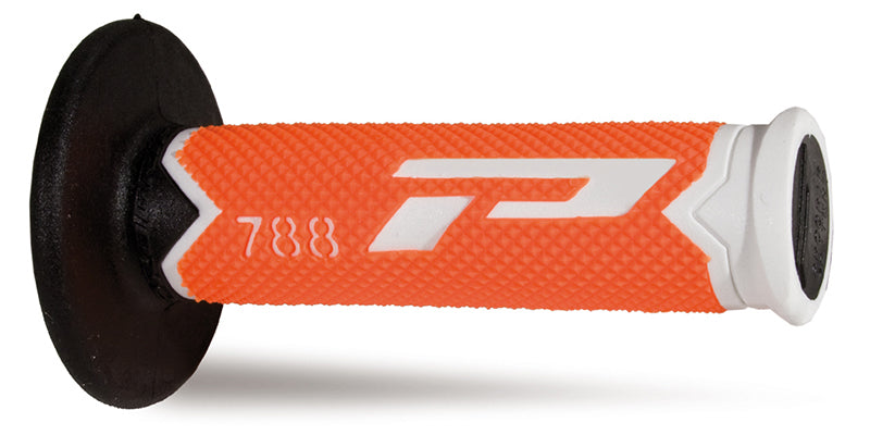 Progrip 788 Triple Density MX Grips - Orange / Grey / Black