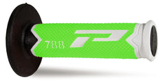 Progrip 788 Triple Density MX Grips - White / Green / Black