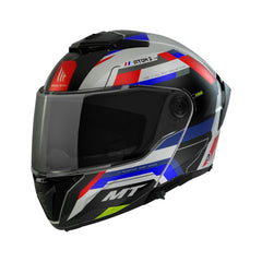 MT Atom 2 Flip Front Helmet - Red / White / Blue