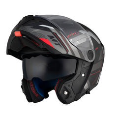 MT Atom 2 Flip Front Helmet - Matt Black / Grey