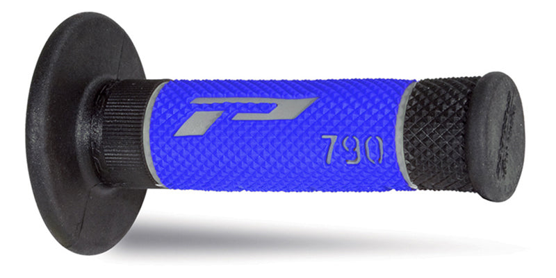 Progrip 790 Triple Density MX Grips - Blue / Grey / Black