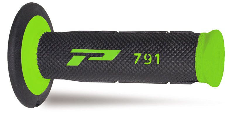 Progrip 791 Dual Density MX Grips - Black / Green