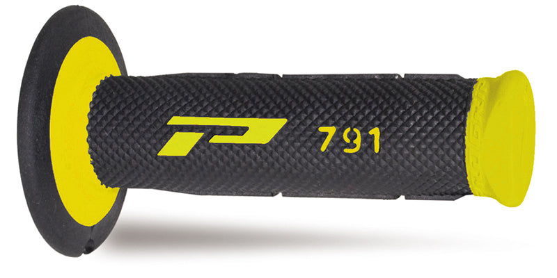 Progrip 791 Dual Density MX Grips - Black / Yellow