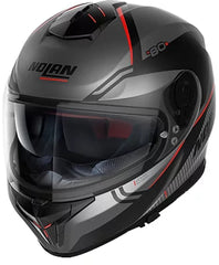 Nolan N80-8 Astute N-Com Full Face Helmet - Black / Grey / Red