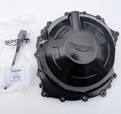 T1261413 - GENUINE TRIUMPH CLUTCH COVER WITH DIPSTICK BLACK