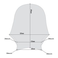 Universal Small Givi Sports Screen Smoked - A201