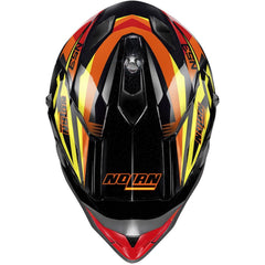 Nolan N53 Fender Off-Road Helmet - Black / Red / Orange / Yellow