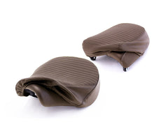 Royal Enfield Meteor 350 Pleated Seat Covers Brown