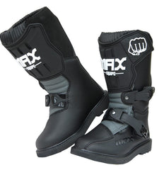Max Equipe Kids Motocross Boots - Black