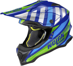 Nolan N53 MX Helmet Cliffjumper - Blue / Green
