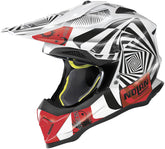 Nolan N53 MX Helmet Riddler - White / Red / Black