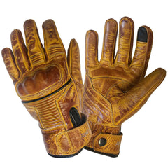 Rayven Vintage Leather Gloves - Tan