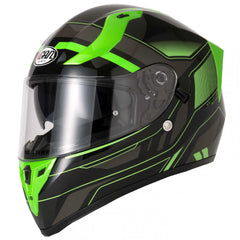 Vcan V128 Full Face Helmet - Helvet Green