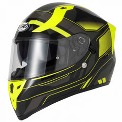 Vcan V128 Full Face Helmet - Helvet Yellow