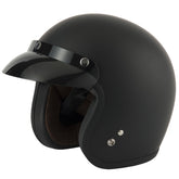 Vcan H541 Slim Open Face Helmet - Matt Black