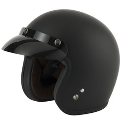 Vcan H541 Slim Open Face Helmet - Matt Black