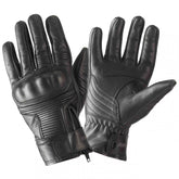 Rayven Vintage Leather Gloves - Black
