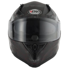 Vcan V128 Full Face Motorcycle Helmet - Rage