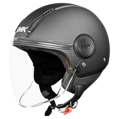 SMK LAMINAR OPEN FACE MATT BLACK MA200