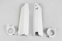 UFO Fork Sliders YZ125 YZ250 YZF400 WRF400 YZF250 WRF250 YZF426 WRF426 YZF450 - White