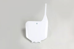 UFO Front Number Plate CR125 CR250 95-99 CR500 95-01 - White
