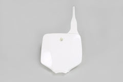 UFO Front Number Plate KX65 01-25 KLX110 01-09 - White