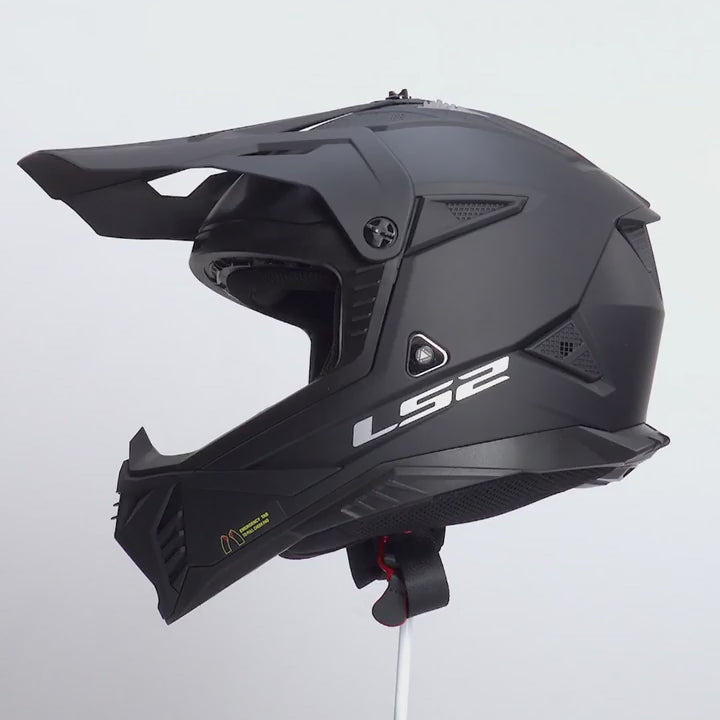 Casque Moto Double Visière Jet Ls2 OF600 Copter Solid Matt Black Vente en Ligne