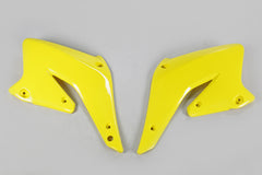 UFO Radiator Covers RMZ250 04-06 - Yellow