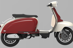 Royal Alloy TG 125cc S LC ABS Burgundy Red/Ivory