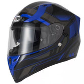 Vcan V128 Full Face Helmet - Helvet Blue