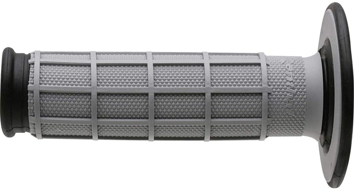 Renthal Dual Layer Full Waffle Handlebar Grips - Grey / Black