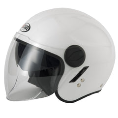 Vcan V595 Open Face Helmet - Gloss White