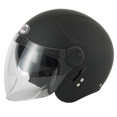 Vcan V595 Open Face Helmet - Matt Black
