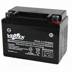 Vertex Battery VP4A-3,CB4L-B, YB4L-B, GM4-3B.