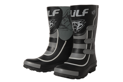 Wulfsport Mudstomper Kids Waterproof Boots - Black / Grey