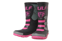 Wulfsport Mudstomper Kids Waterproof Boots - Black / Pink