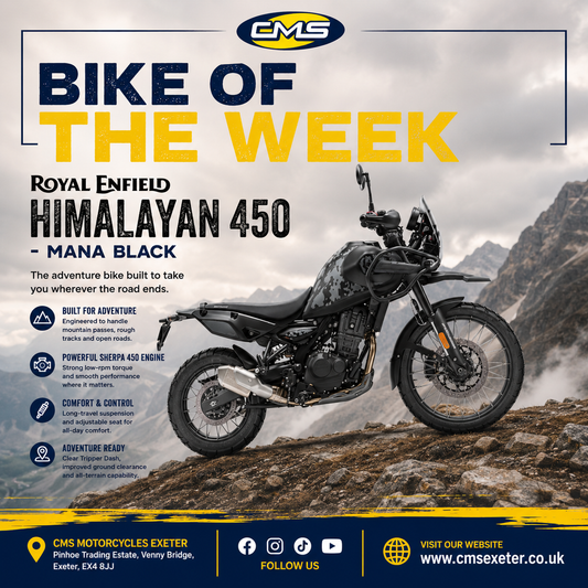 Royal Enfield Himalayan 450 Mana Black Review | Adventure Starts at CMS Motorcycles Exeter