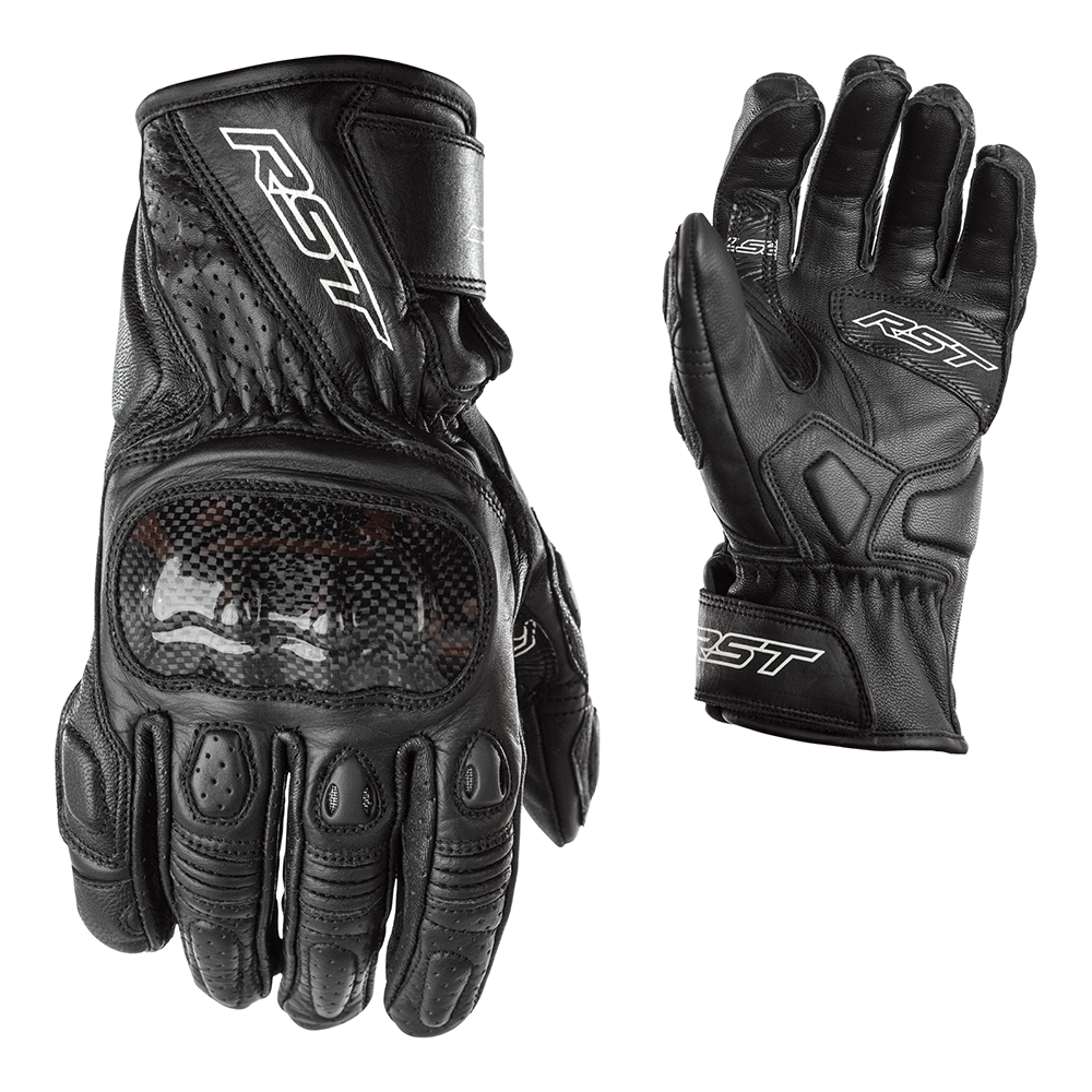 RST Stunt 3 Leather Ladies Gloves - Black