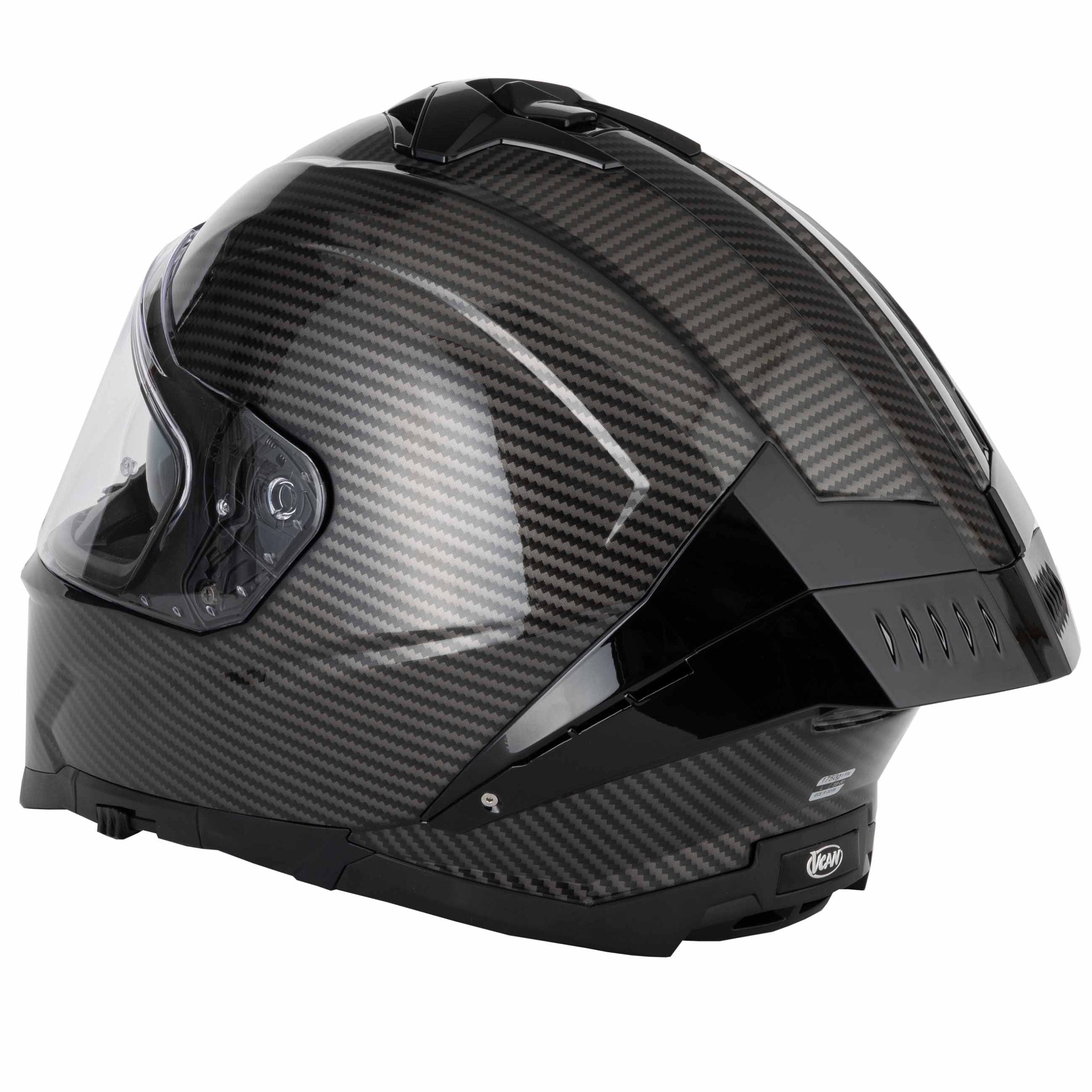 VCAN H162 X-ZERO CARBON LOOK HELMET BLACK