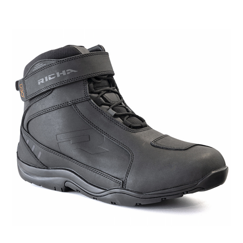RICHA RUSH D30 WATERPROOF BLACK BOOT