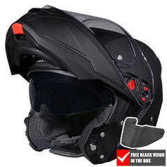 SMK GULLWING V2 SONIC MA200 MATT BLACK FLIP FRONT