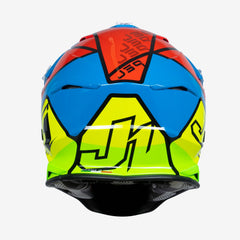JUST1 J39 THRUSTER YELLOW RED BLUE MX HELMET