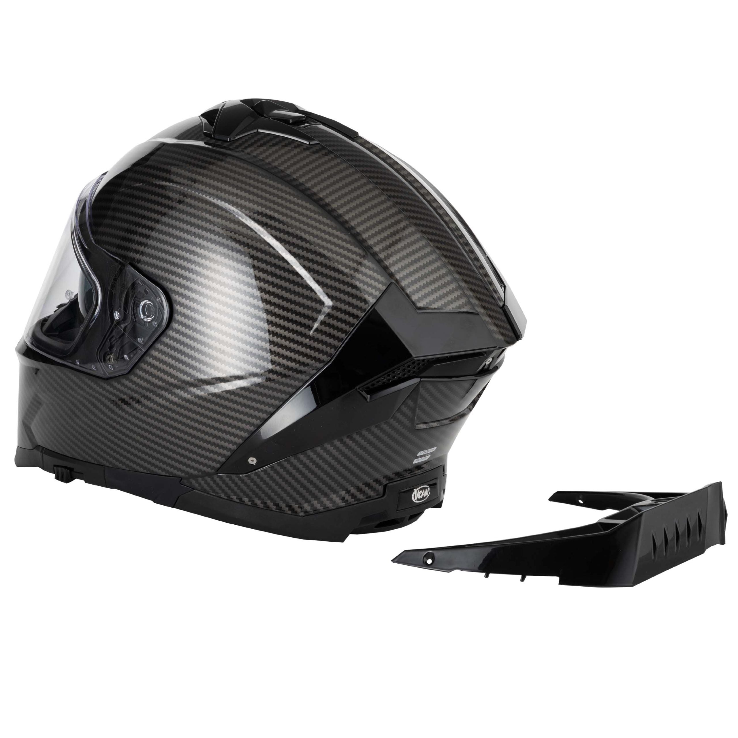 VCAN H162 X-ZERO CARBON LOOK HELMET BLACK