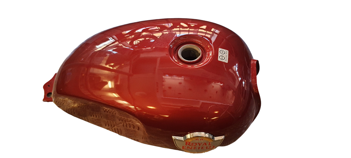Genuine Royal Enfield Interceptor Canyon Red Fuel Tank